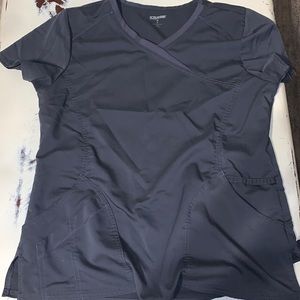 Gray scrub shirt